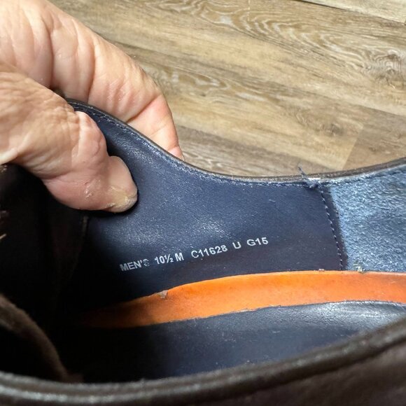 Cole Haan Men 10.5 M Lenox Hill Split Toe Oxfords Shoes Brown Leather C11628 - Picture 5 of 6